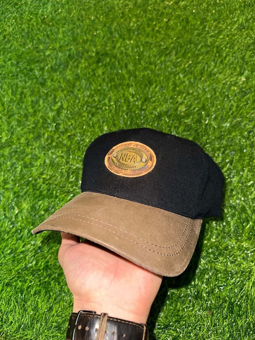 American Needle Chicago Bulls NBA Hat Black Brown Strapback